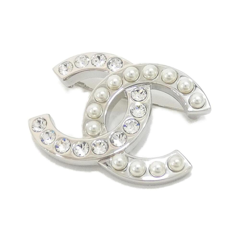 CHANEL Silver Brooch